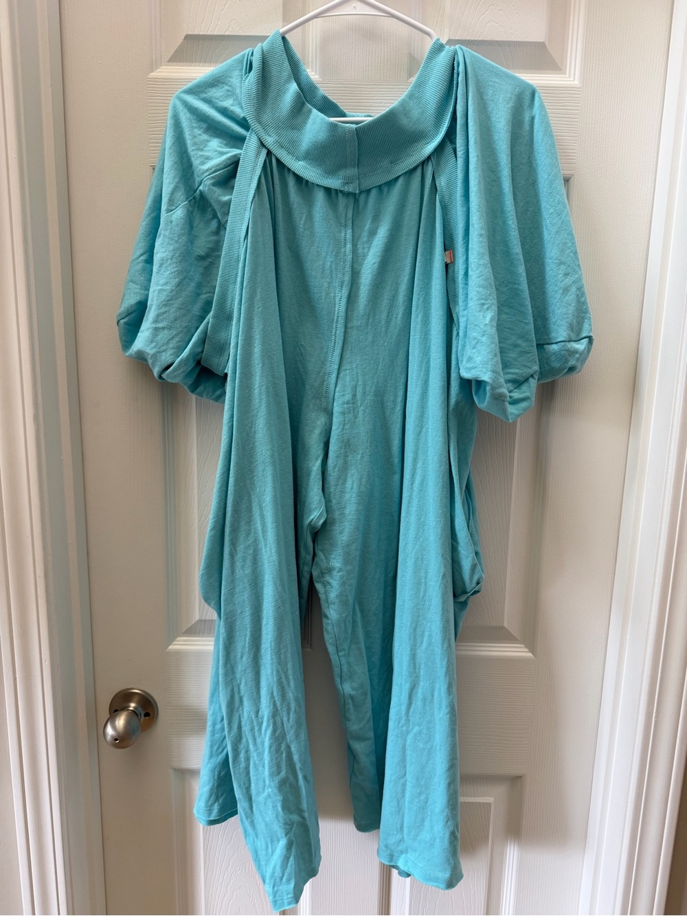 Intimately Free People Turquoise Oversized Harem Jumpsuit Size Small